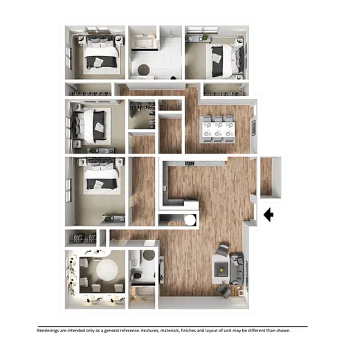 Floor plan Townhouse Flat