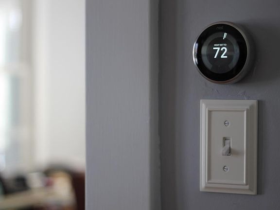 State of the art thermostat allows remote monitoring.