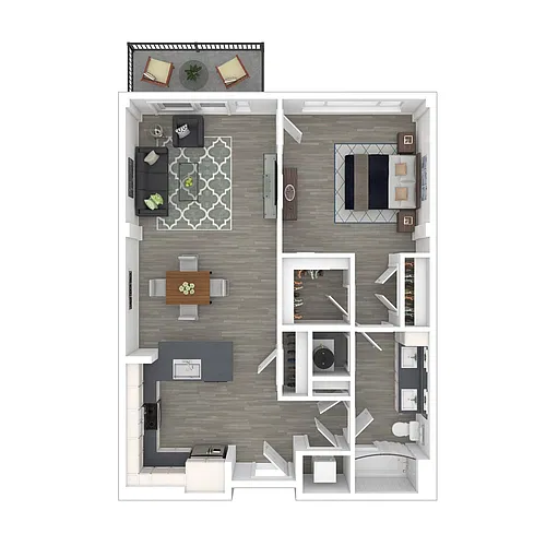 Floor plan 1A Bal