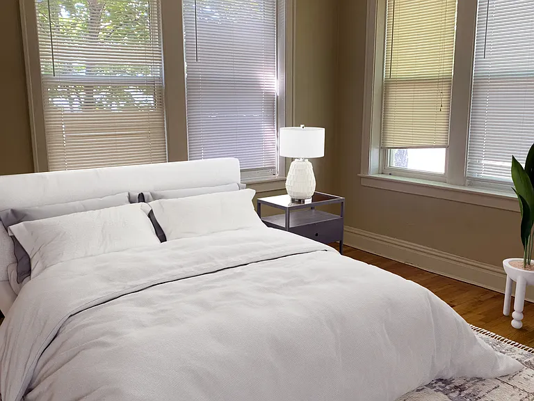 Large bedroom, staged