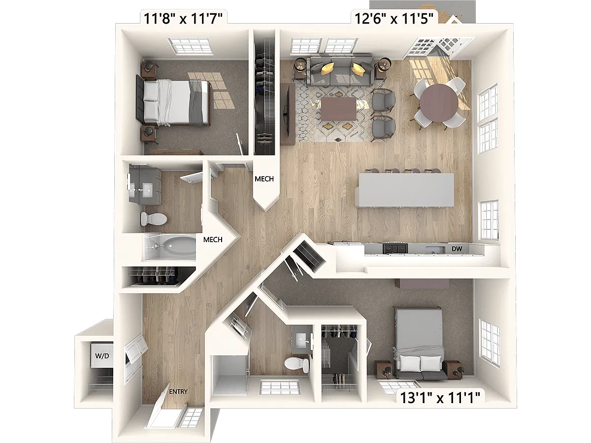 Floor plan B16-Balcony