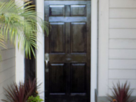 Front door within courtyard