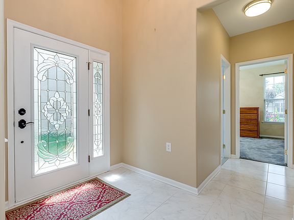 Foyer with custom door