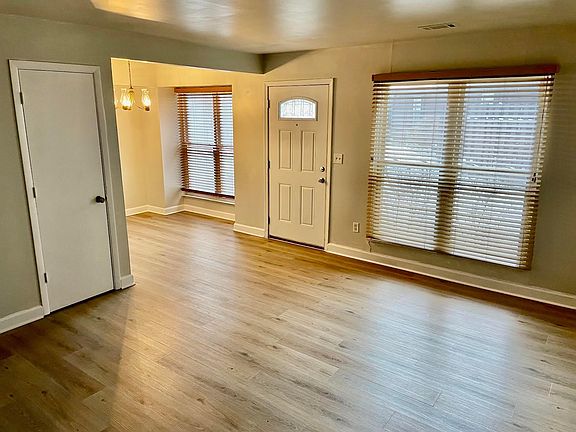 Living room and dining room