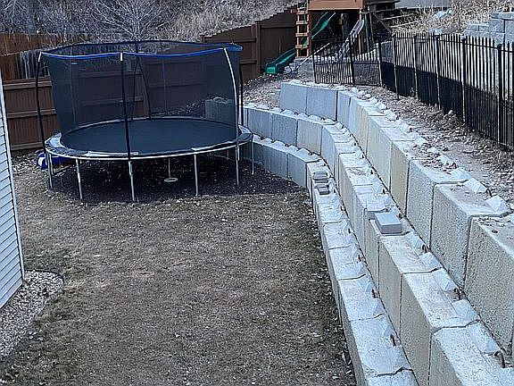 Kids play area. Trampoline c