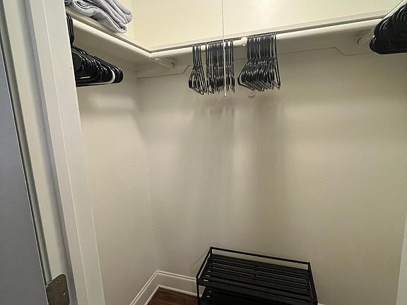 Closet in private bedroom