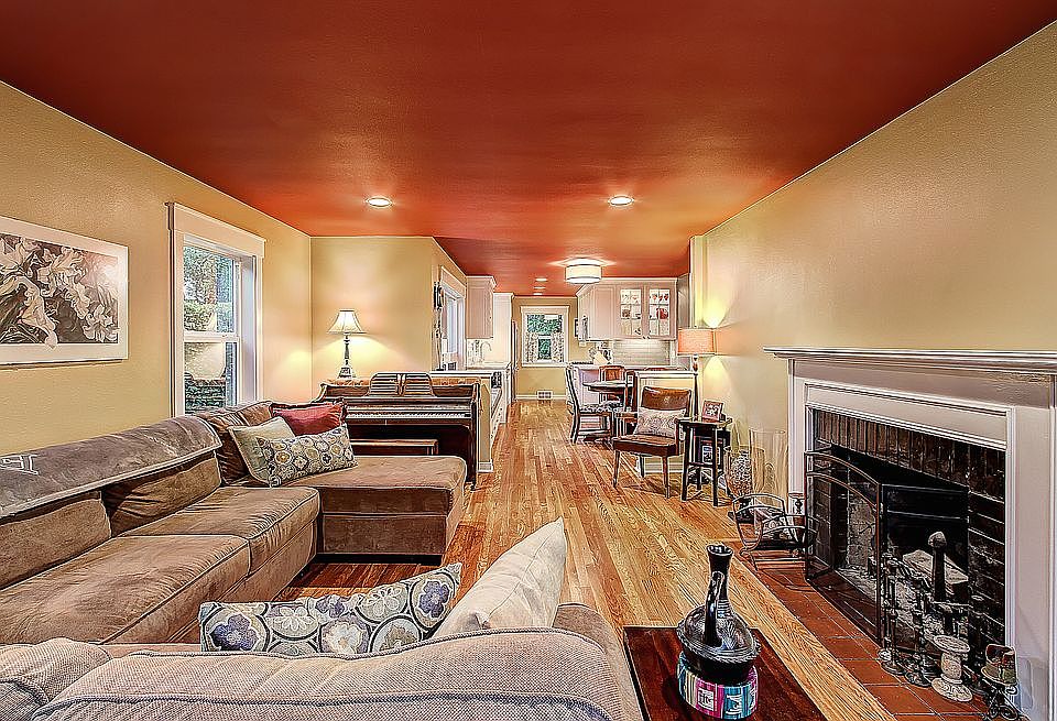 entry and living room