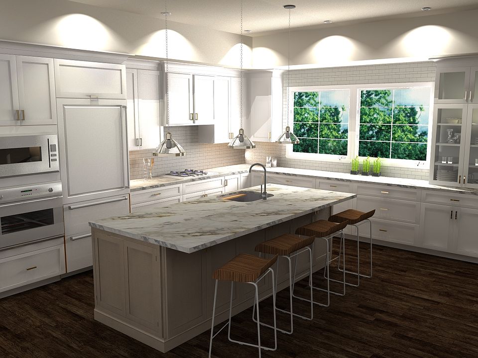 Top Chef ready Custom cabinetry, Sub Zero Bosch appliances, stone quartz countertops.