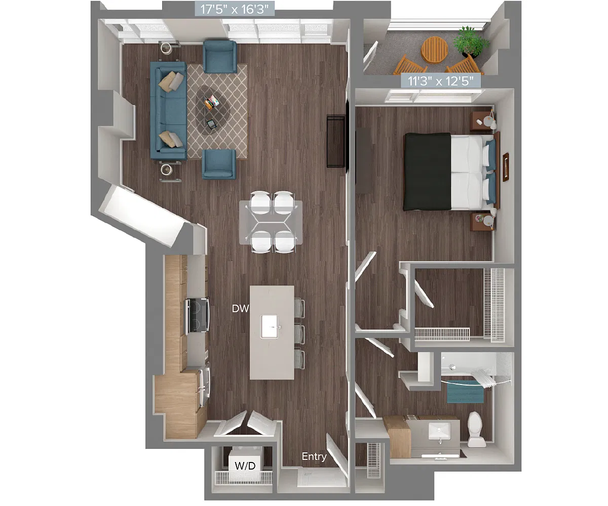 Floor plan A6-852S-2-1208