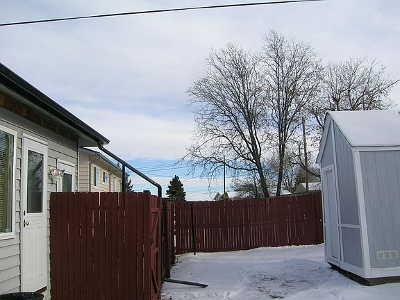 Backyard with shed