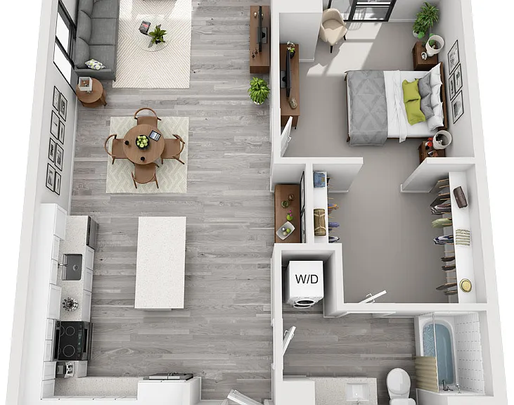 The Glenn - B16 - 1x1 - 1 Beds - 1 Baths - 956 Sq. ft.