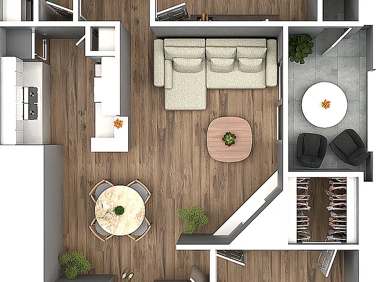 Explore the sleek layout of this contemporary apartment, designed for style and comfort. Explore the sleek layout of this contemporary apartment, designed for style and comfort.