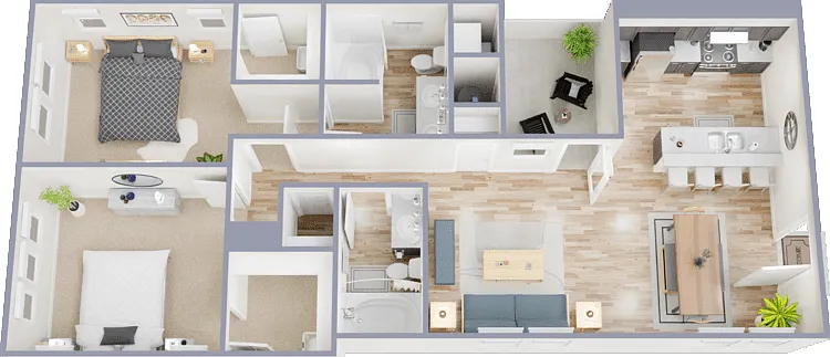 Plan 2C Floorplan Diagram