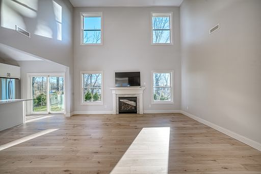 Living room fireplace