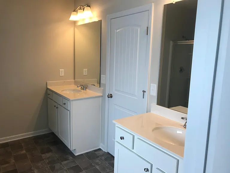 Master bath with double vanity