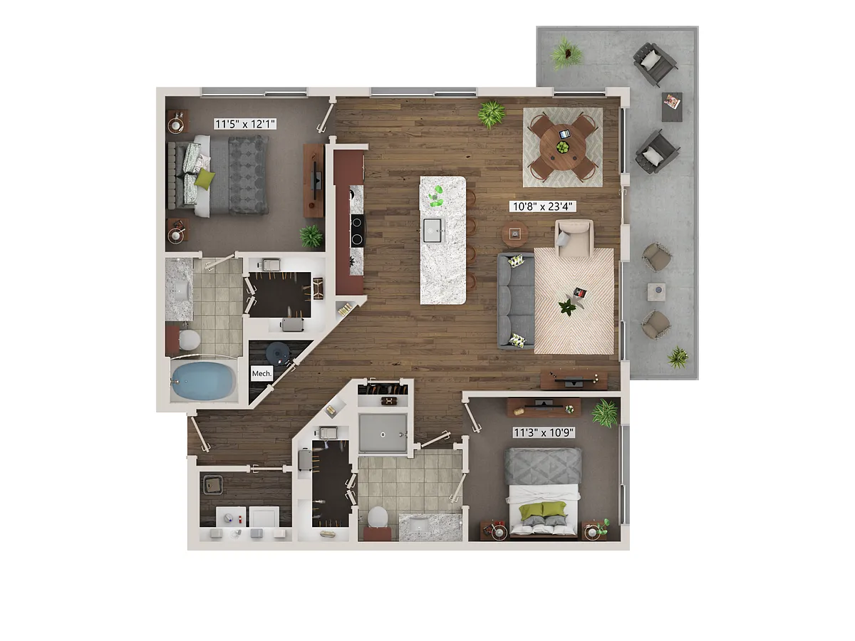 Floor plan B4