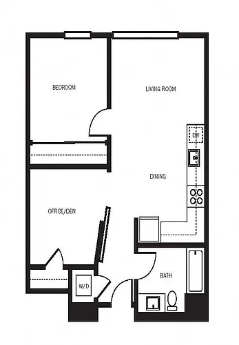Floor plan 1X1 B11