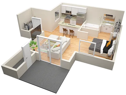 Floor plan Studio