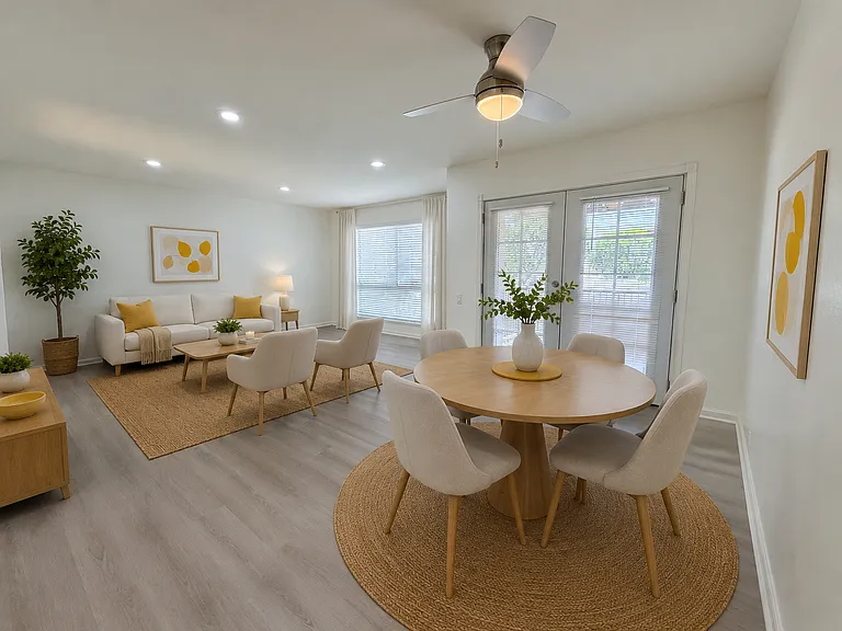 Dining & Living Room (Staged)