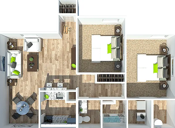 Two Bedroom | One Bathroom Two Bedroom | One Bathroom