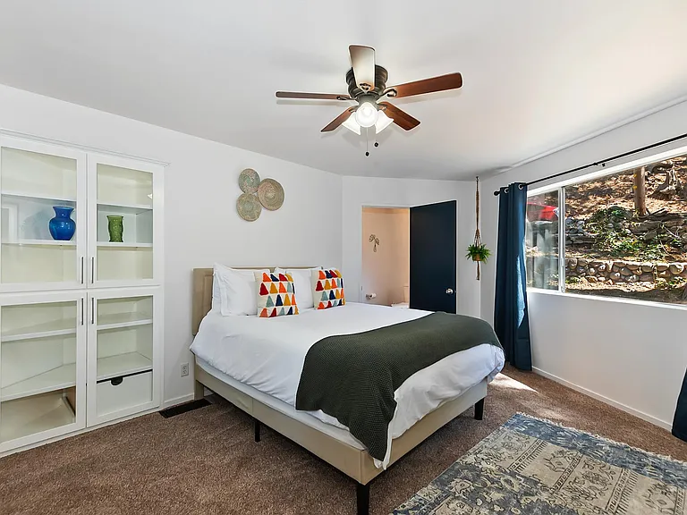 Downstairs Bedroom with Queen Bed