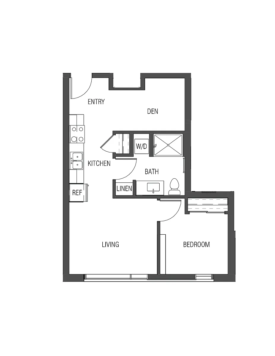 Floor plan 1X1 - A2