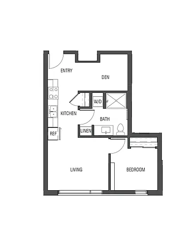 Floor plan 1X1 - A2
