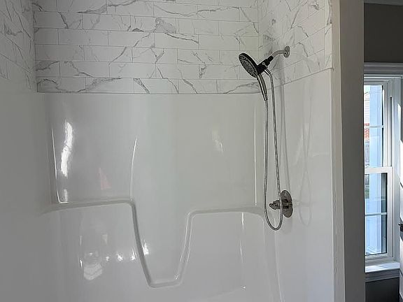 walk-in master shower