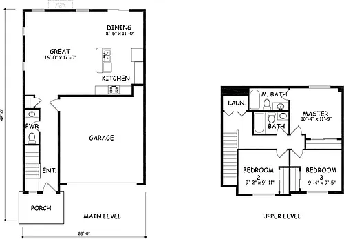 Floor plan 3 Bed Floorplan
