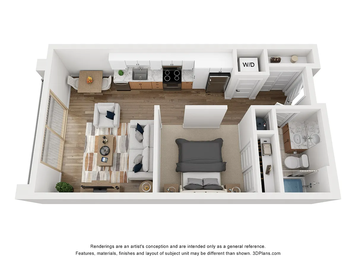 Floor plan Urban One Bedroom