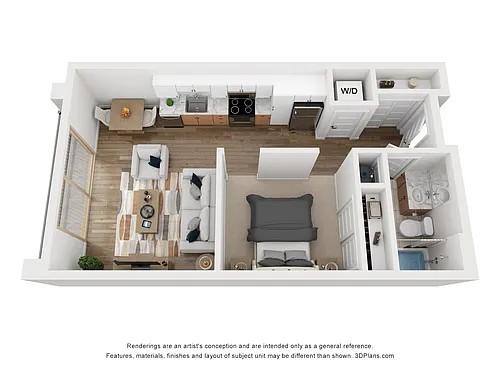 Floor plan Urban One Bedroom