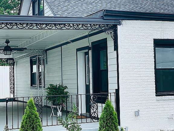 back entrance and patio