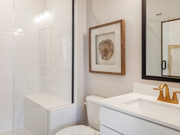 Guest Room Bath with tiled shower