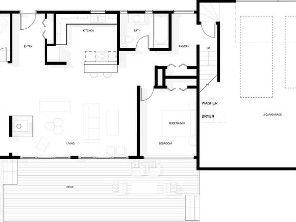 This is the main floor layout. (furniture not included)