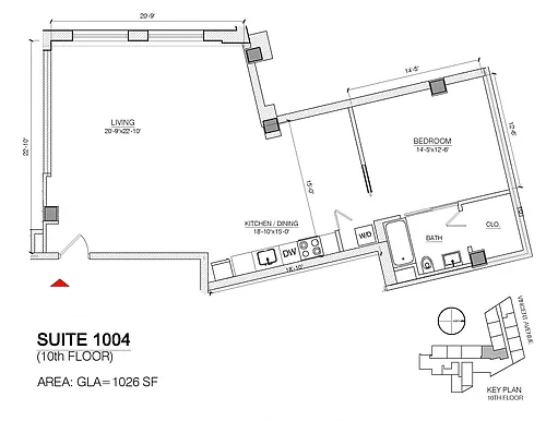 Floor plan L1-1086