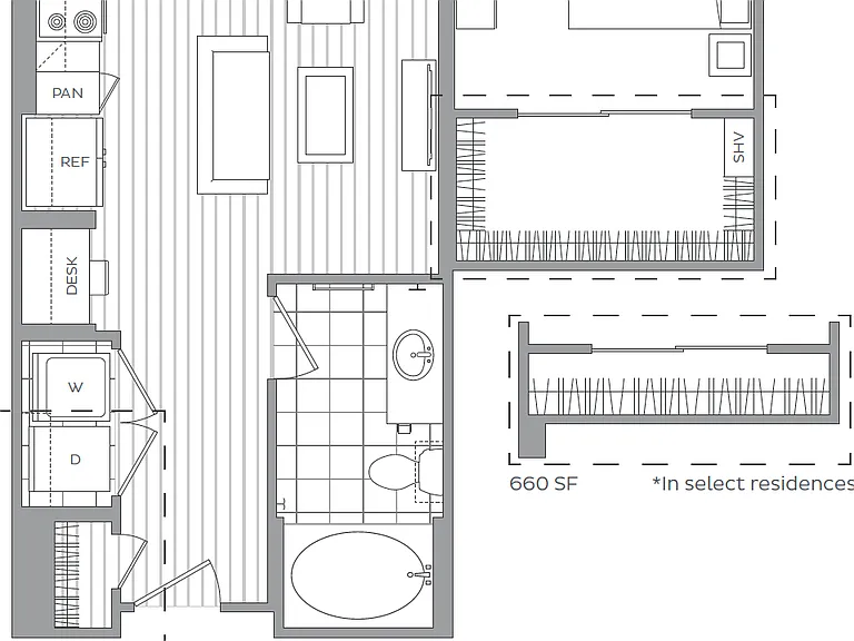 B: 1 bed / 1 bath B: 1 bed / 1 bath
