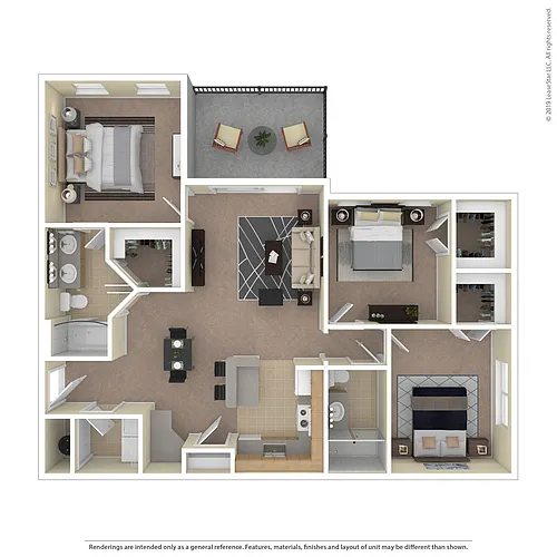 Floor plan Cypress Patio