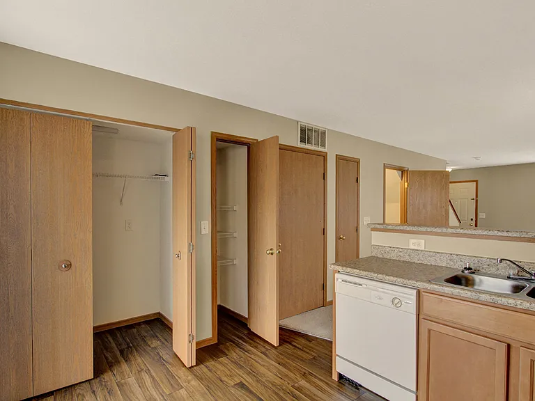 Townhome Washer/Dryer Connections and Pantry