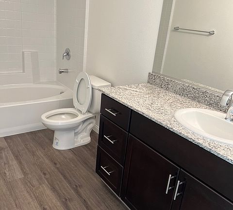 Large Bathroom with premium countertop
