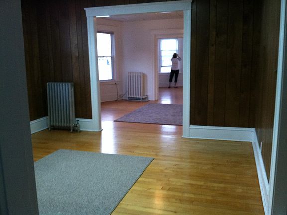 View from kitchen of all three rooms