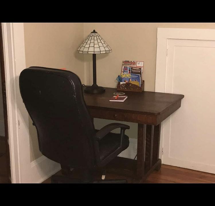 Desk in bedroom