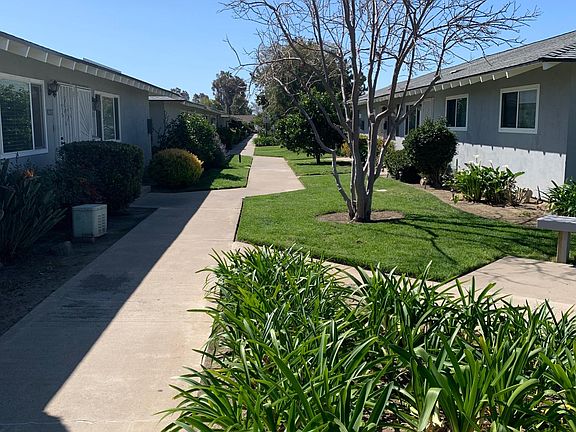 Views of the community grounds outside the front door