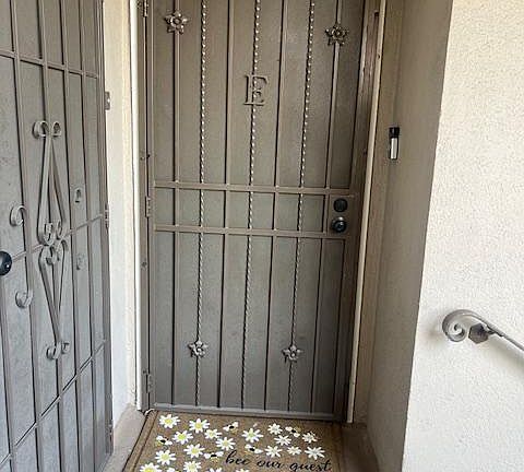 FRONT ENTRANCE TO UNIT