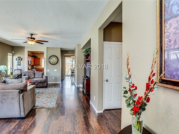Living room with new hardwood flooring