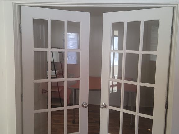 French doors to the main level bedroom/office