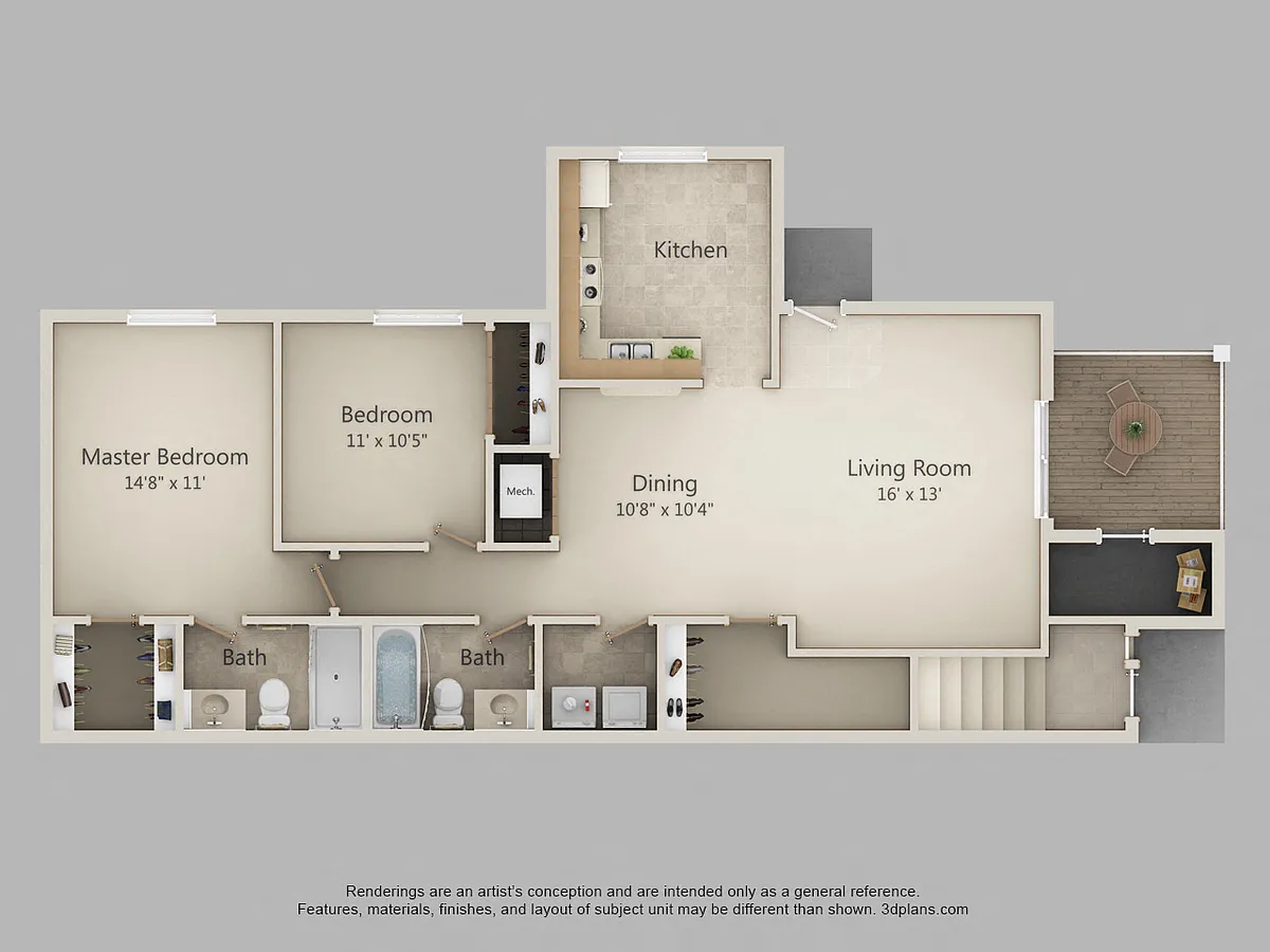 Floor plan 2D-Praire