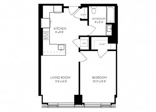 Floor plan 1 A - 1 ADA