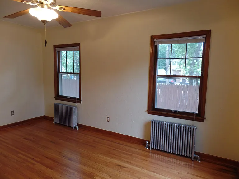Living room. Windows face the driveway.