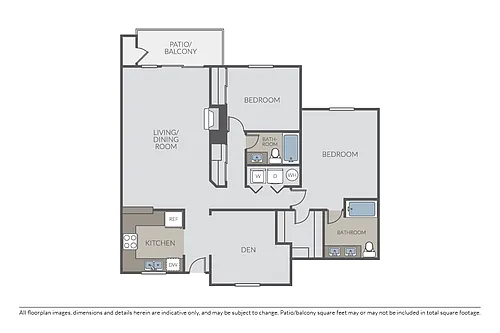 Floor plan Plan 2C + Den