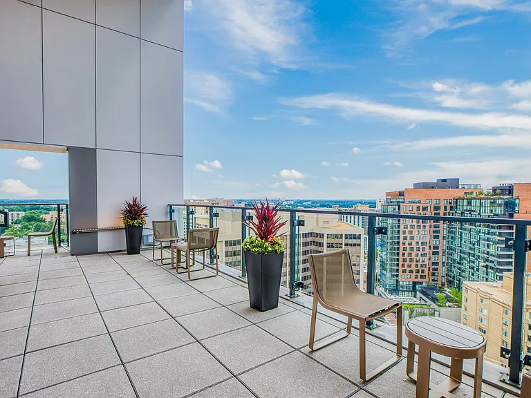 Rooftop seating perfect for admiring city views